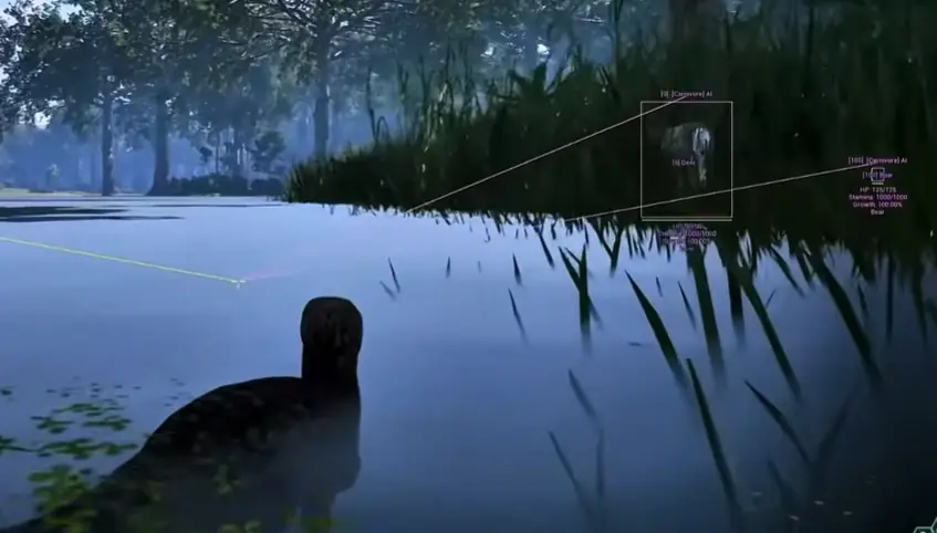 Water ESP The Isle water-edge ESP showing deer, boar and frog targets